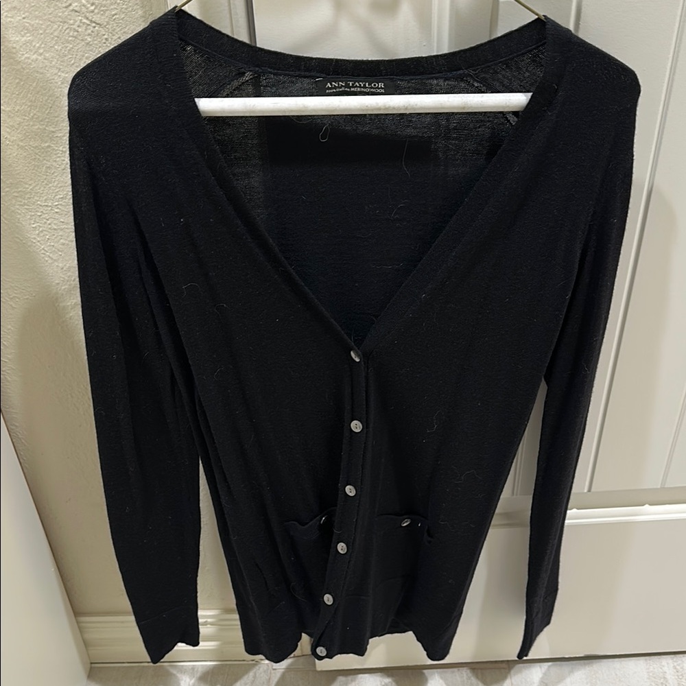 Ann Taylor Black Cardigan